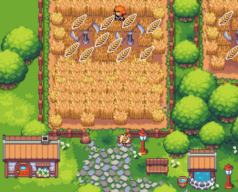 FREE RPG asset tileset farming pack (Super Retro World by Gif)
