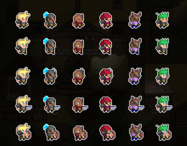 TopDown Character Sprites 2 [Rogue Adventure]