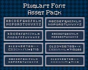 Pixelart Fonts Asset Pack