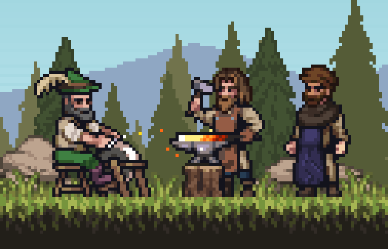 100+ Pixel Art Characters - NPC Pack