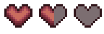 Free Pixel Art Health Hearts 16x16