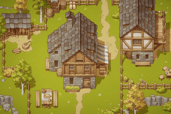 Pixel Art Top Down - Village