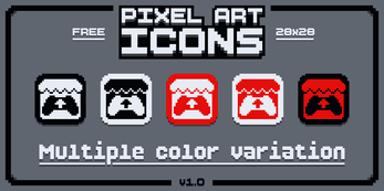 Pixel Art Icons - Free Pack