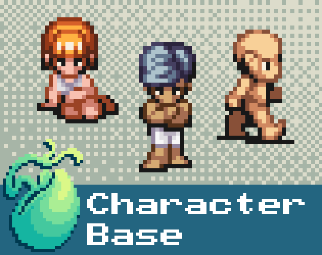 Free Pixel Art Character - The Mana Seed "Character Base"