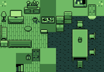 GameBoy Style Home Interior Tileset