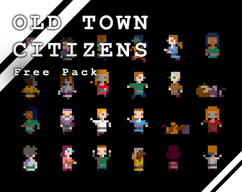 Fantasy RPG Characters: Old Town Citizens Free Pack 16x16