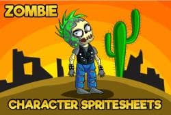 Zombie Punk Character Sprite