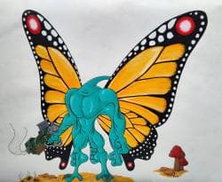 Muscular butterfly gunner