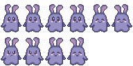 Purple Ghost Bunny Sprite