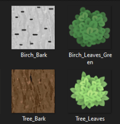 Quaternius tree textures curated