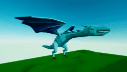 Low Poly Ice Dragon