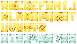 Glossy font 11x16