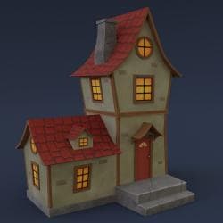 Stylized house 3d 