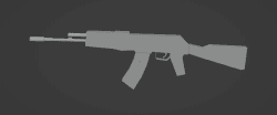 AK47 model Low Poly