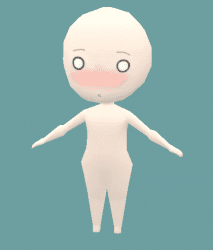 3D chibi rigged model