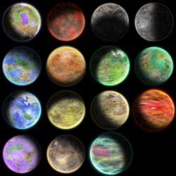 15 planet sprites
