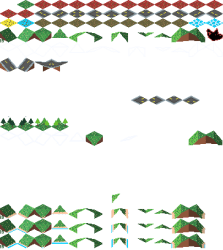 Isometric world tiles