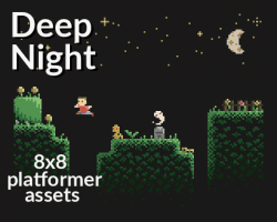 Deep Night - 8x8 Platformer Assets