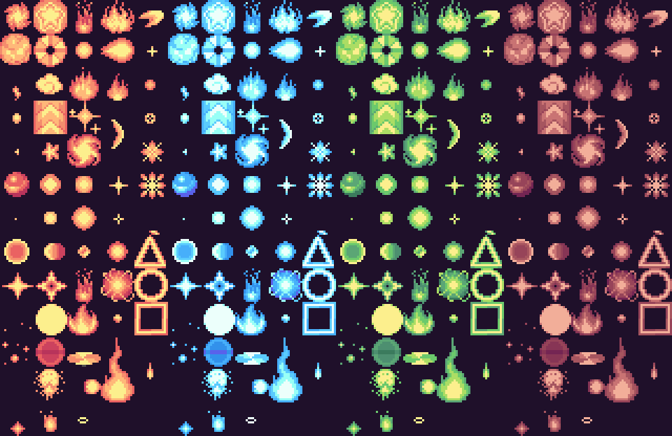 Free Effect and Bullet 16x16