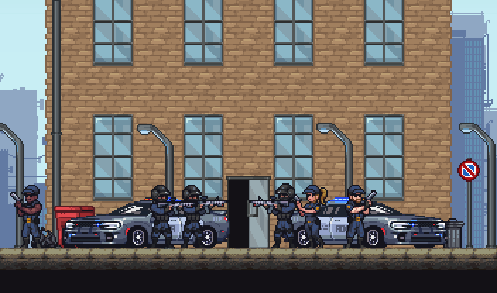 FREE - Pixel Art Sidescroller Asset Pack 32x32 Modern City