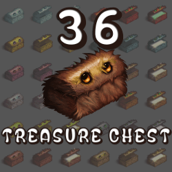 36 Fluffy Treasure Chests