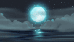 Cloudy Blue Moon